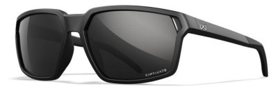 Wiley X - WX Sierra Matte Black CAPTIVATE Polarized Black Mirror