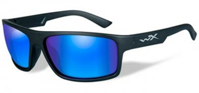 WILEY X - Peak Matte Black CAPTIVATE Polarised Blue Mirror